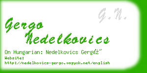 gergo nedelkovics business card